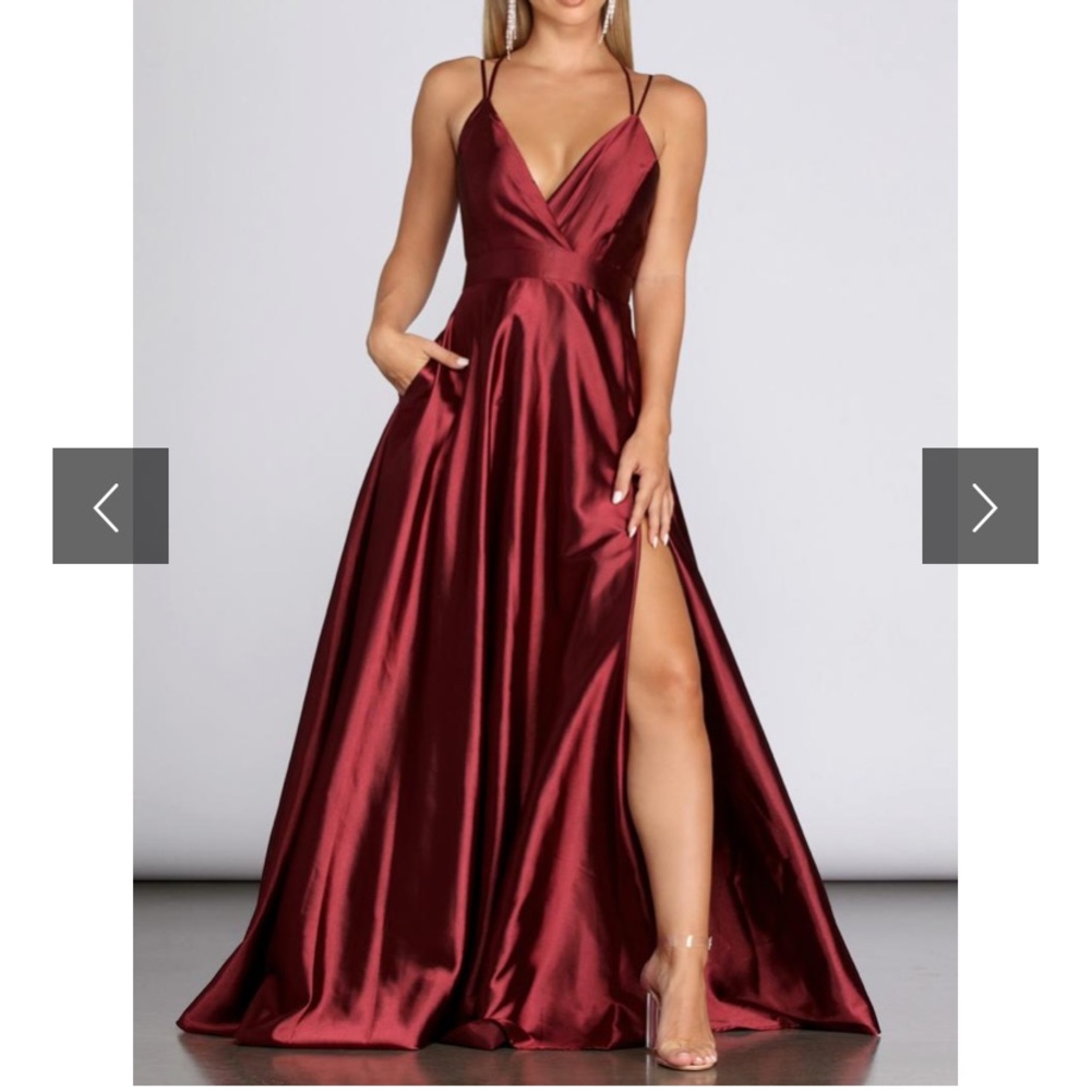 Priscilla Satin Evening Gown